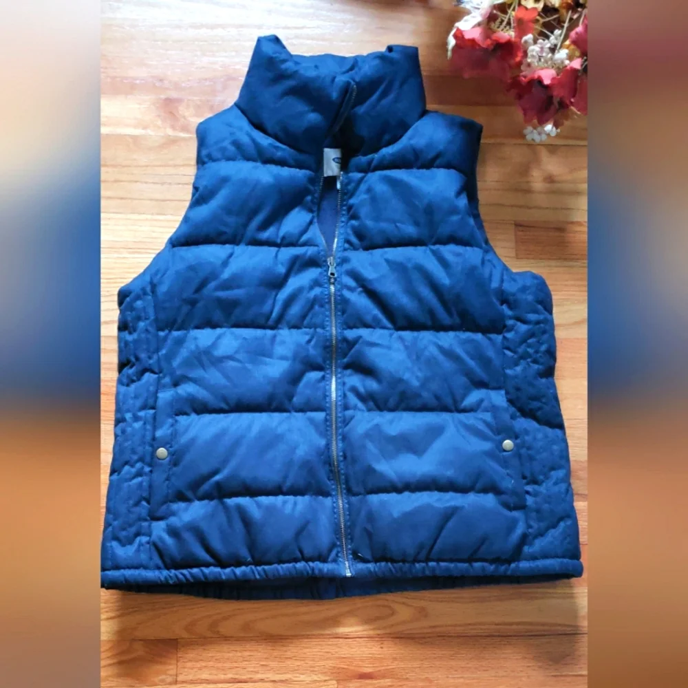 Old Navy Men's Puffy Puffer Quilted Vest Jacket Full Zip XL Winter Snowboarding - Picture 1 of 7